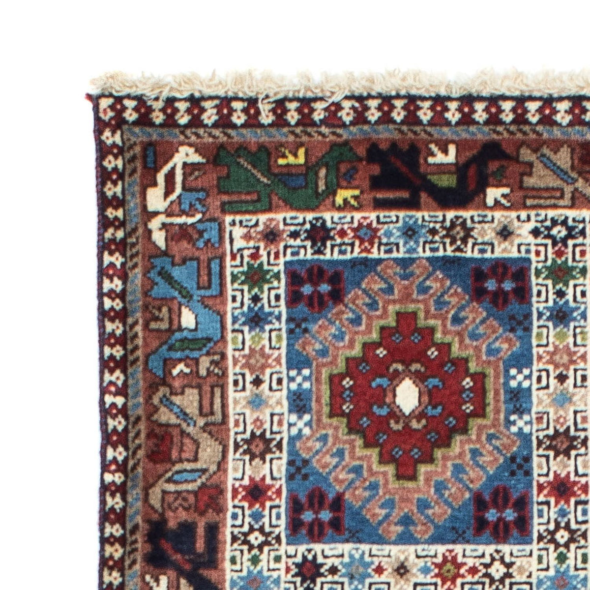 Biegacz Perski dywan - Nomadyczny - 198 x 78 cm - jasna czerwień