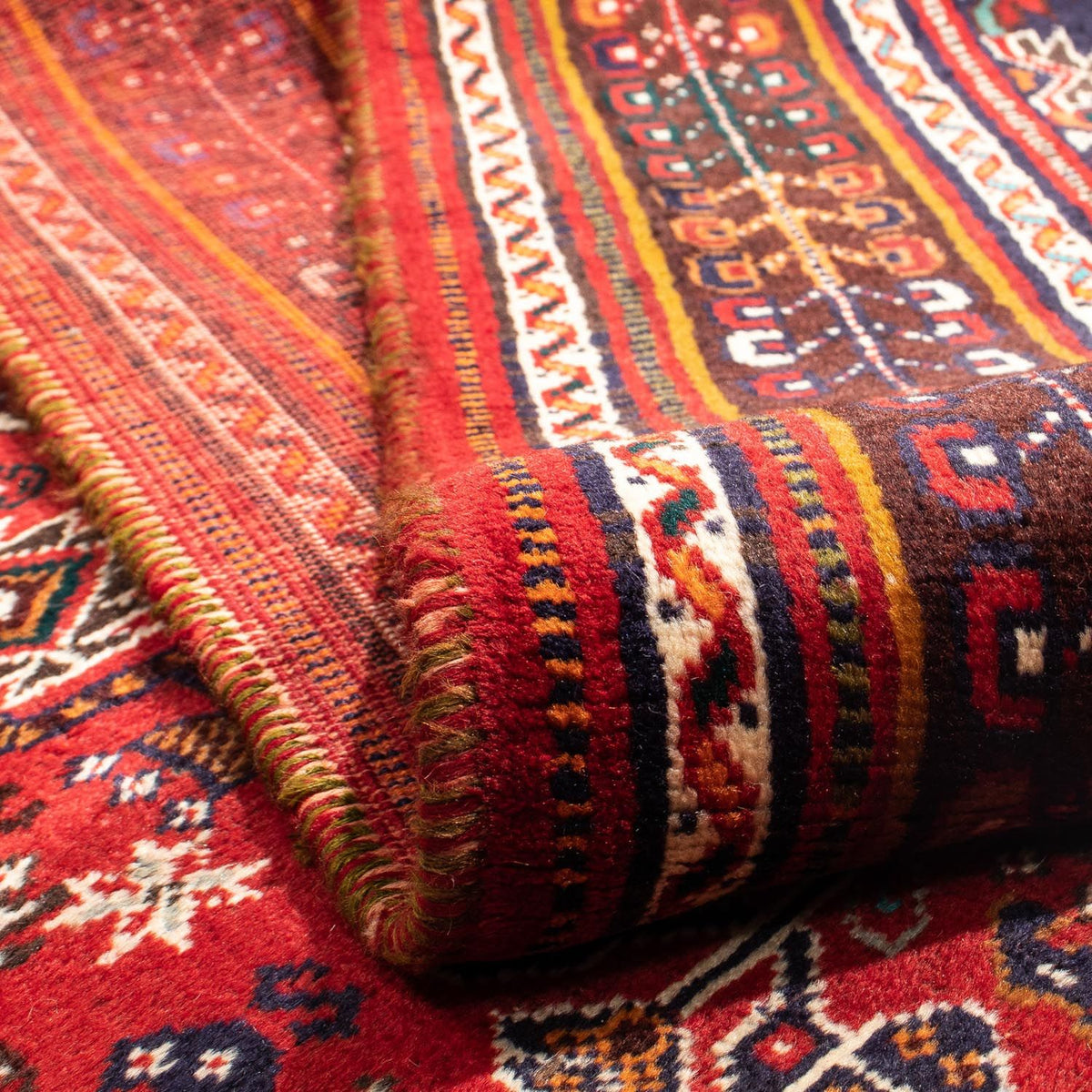 Perski dywan - Nomadyczny - 298 x 189 cm - ciemna czerwień