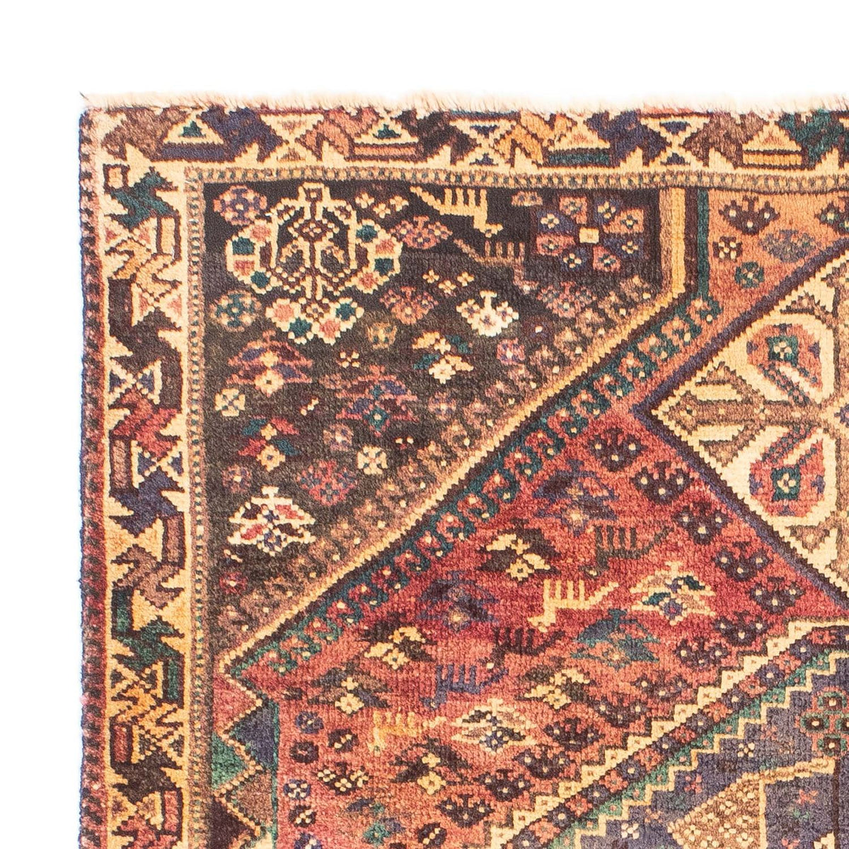 Perski dywan - Nomadyczny - 155 x 113 cm - jasna czerwień