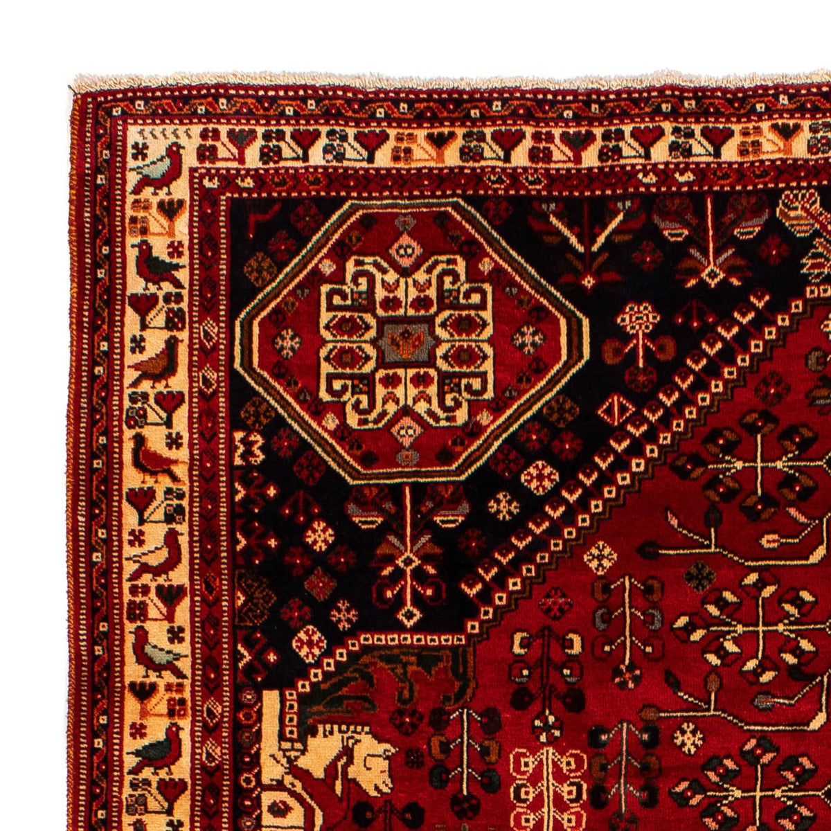 Perski dywan - Nomadyczny - 291 x 210 cm - ciemna czerwień