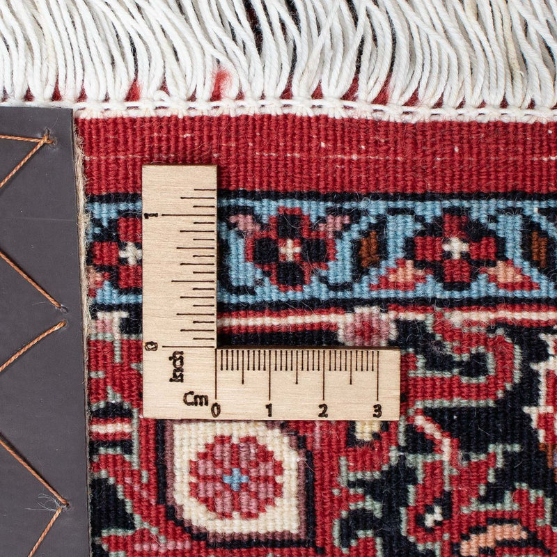 Biegacz Dywan perski - Bijar - 202 x 104 cm - ciemna czerwień