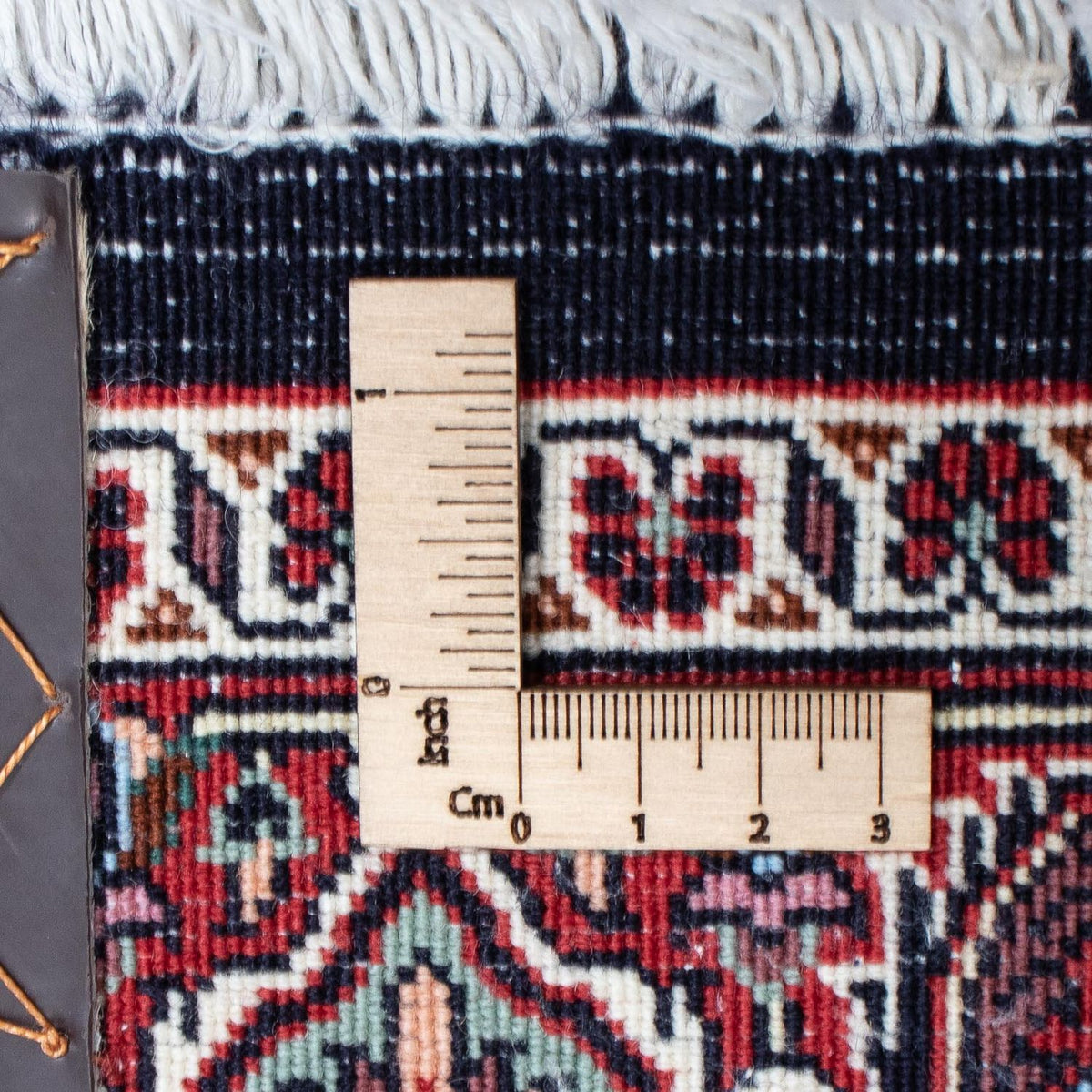 Biegacz Dywan perski - Bijar - 202 x 99 cm - ciemnoniebieski