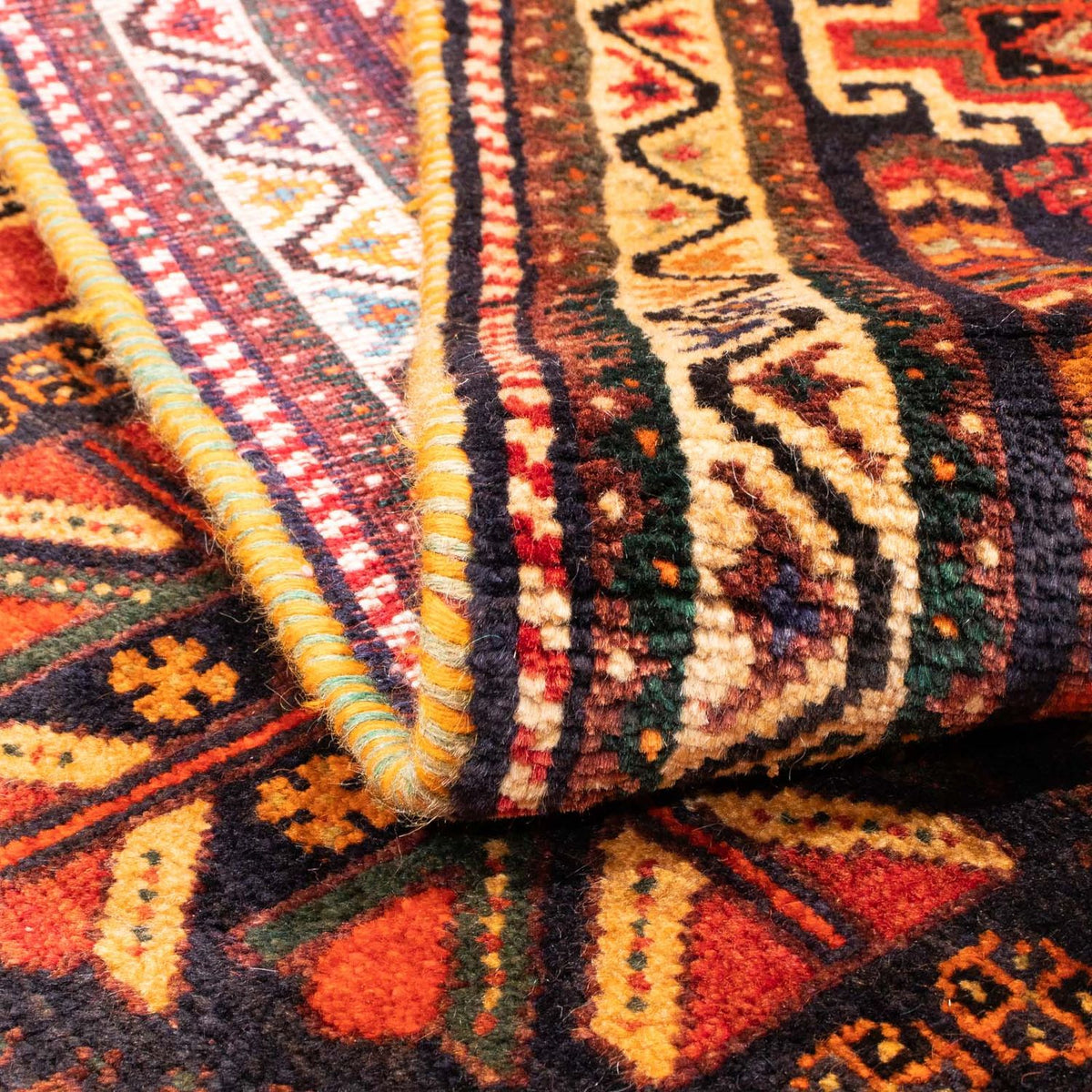 Perski dywan - Nomadyczny - 170 x 116 cm - ciemna czerwień