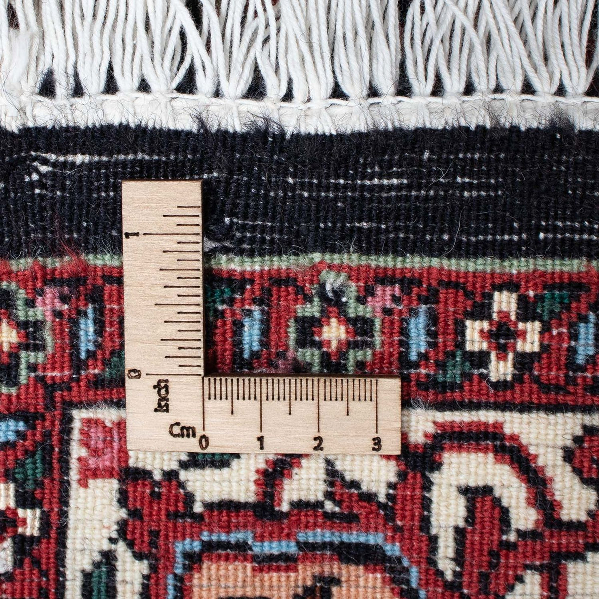 Biegacz Dywan perski - Bijar - 202 x 98 cm - ciemnoniebieski