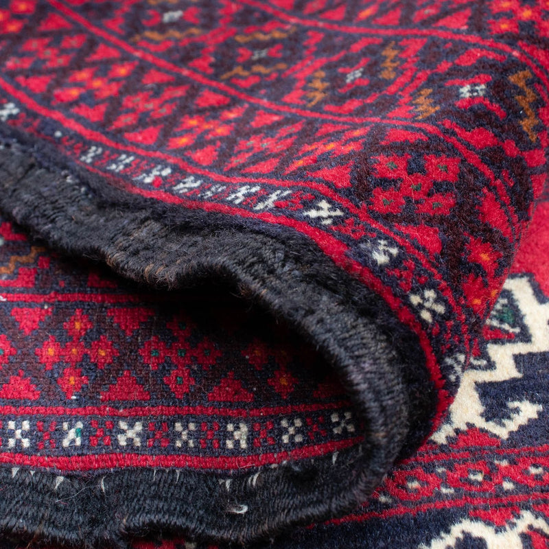 Dywan beludżycki - 137 x 97 cm - ciemna czerwień