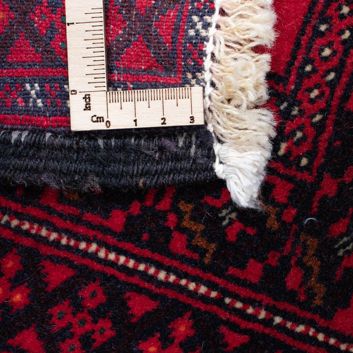 Dywan beludżycki - 137 x 97 cm - ciemna czerwień