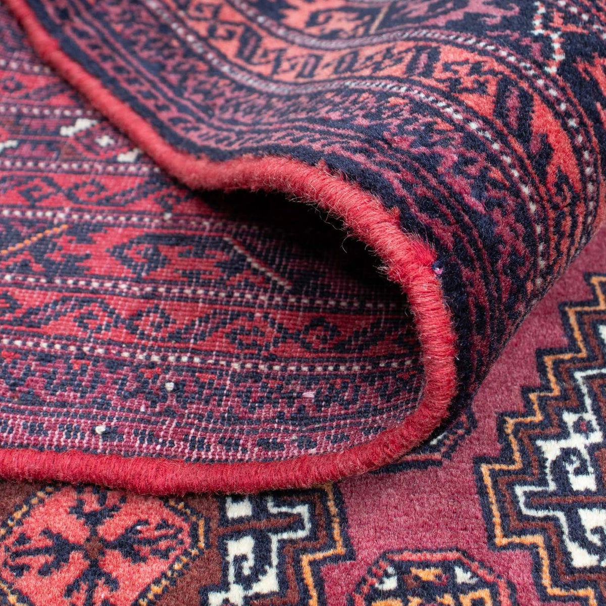 Dywan beludżycki - 167 x 116 cm - ciemna czerwień