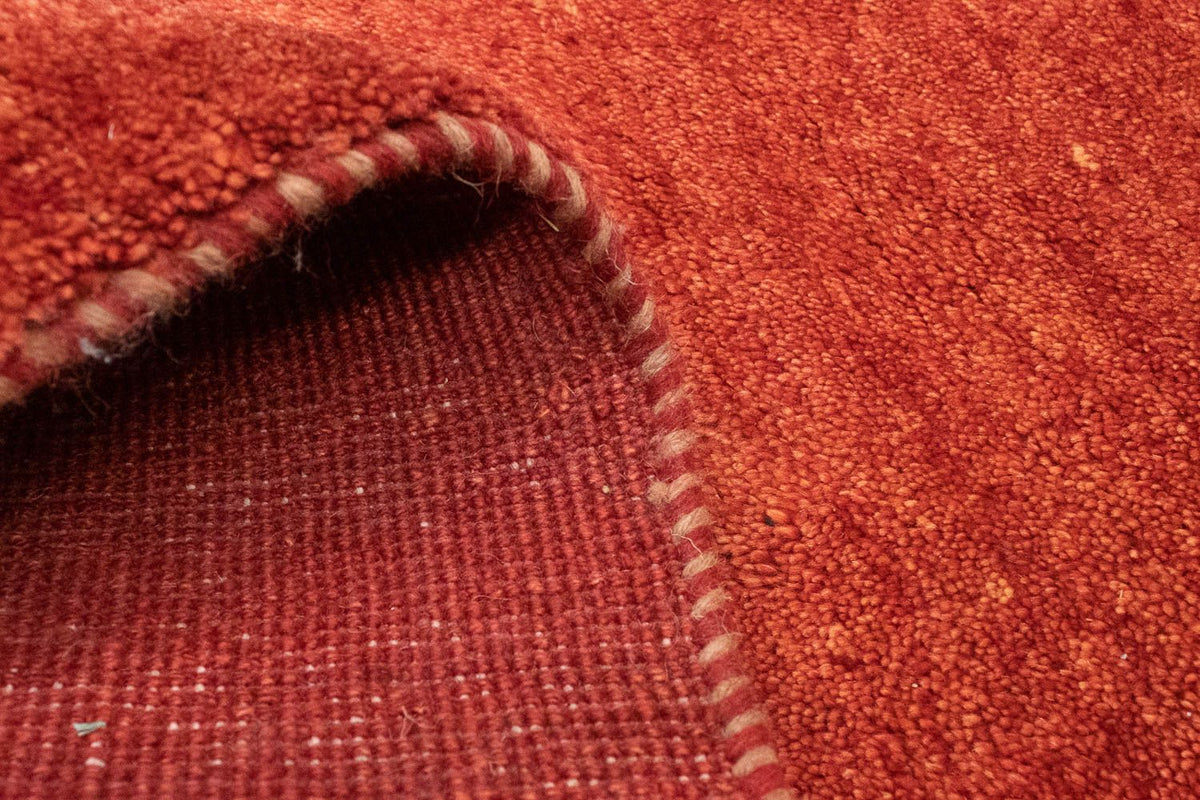 Biegacz Dywan Gabbeh - perski - 215 x 72 cm - czerwony