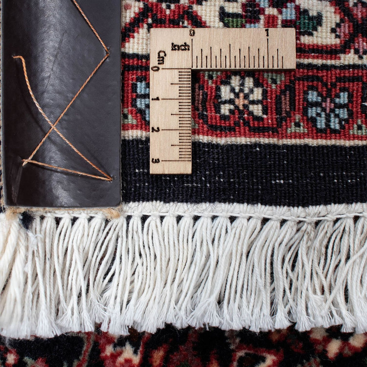 Biegacz Dywan perski - Bijar - 203 x 100 cm - ciemnoniebieski