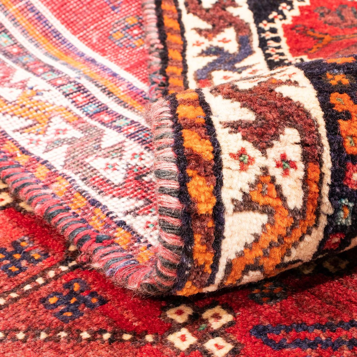 Perski dywan - Nomadyczny - 159 x 121 cm - ciemna czerwień