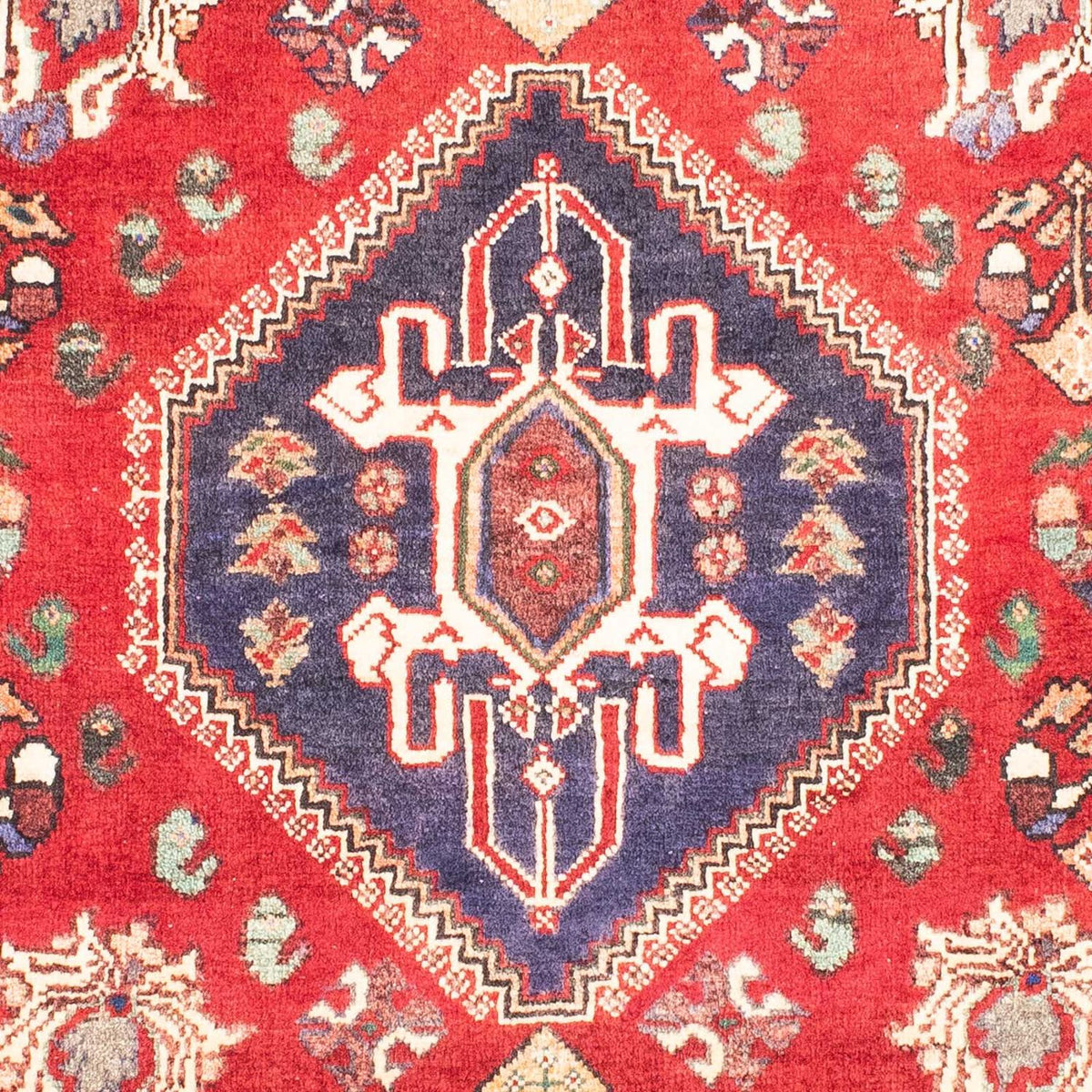 Perski dywan - Nomadyczny - 160 x 116 cm - ciemna czerwień