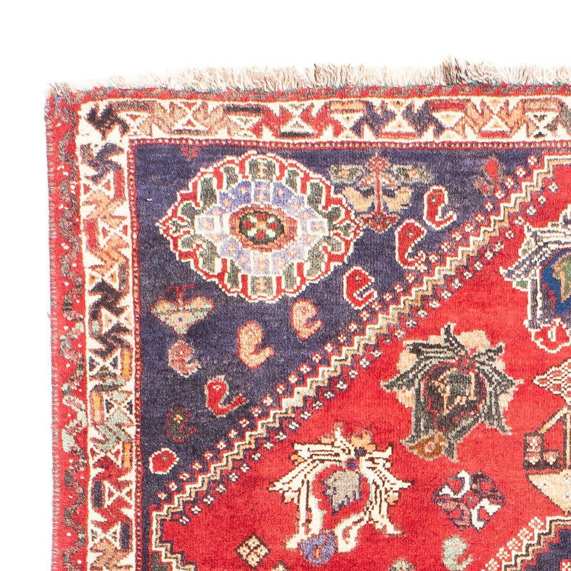 Perski dywan - Nomadyczny - 160 x 116 cm - ciemna czerwień