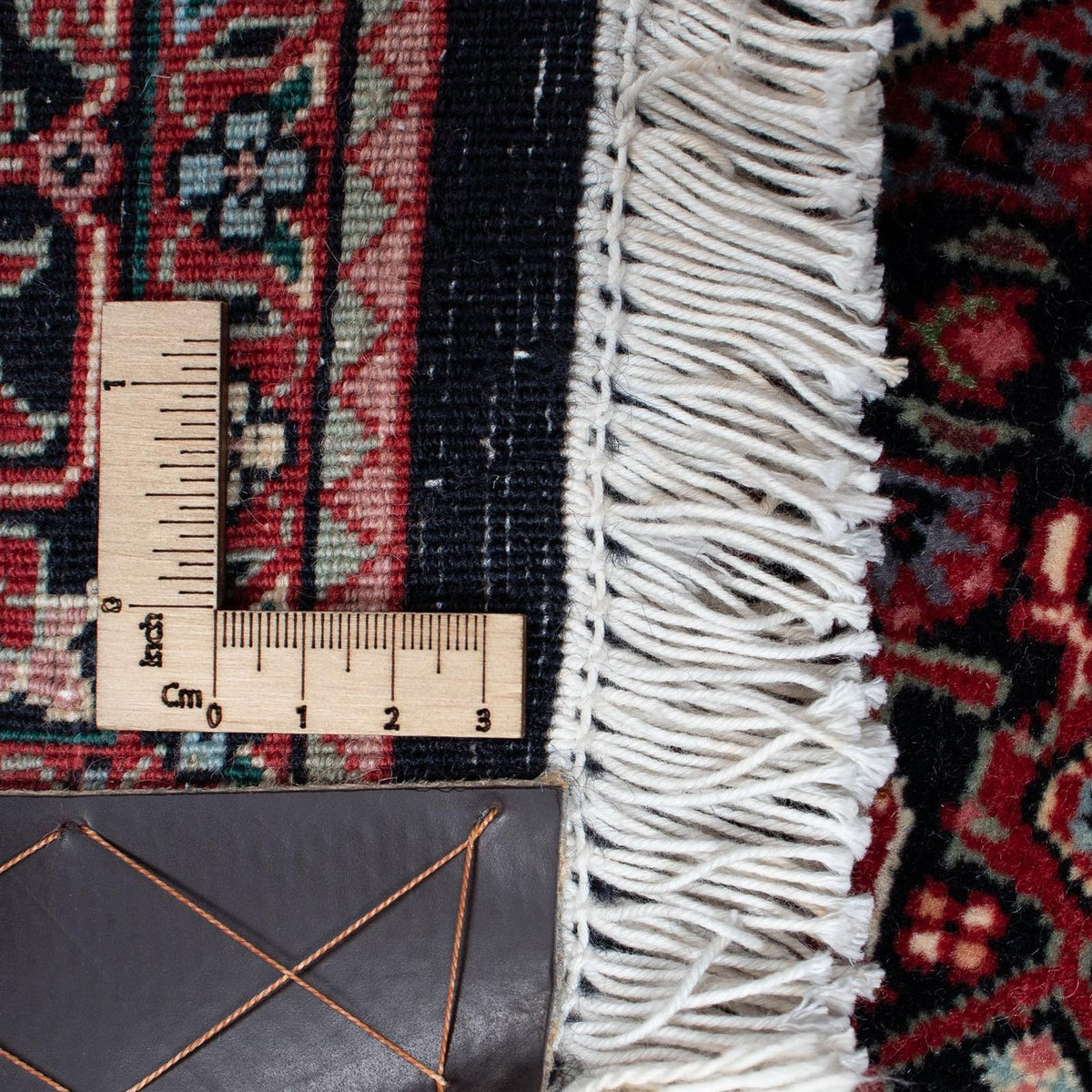 Biegacz Dywan perski - Bijar - 204 x 103 cm - ciemnoniebieski