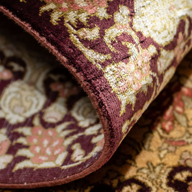 Dywan perski - Ghom - 90 x 59 cm - brązowy