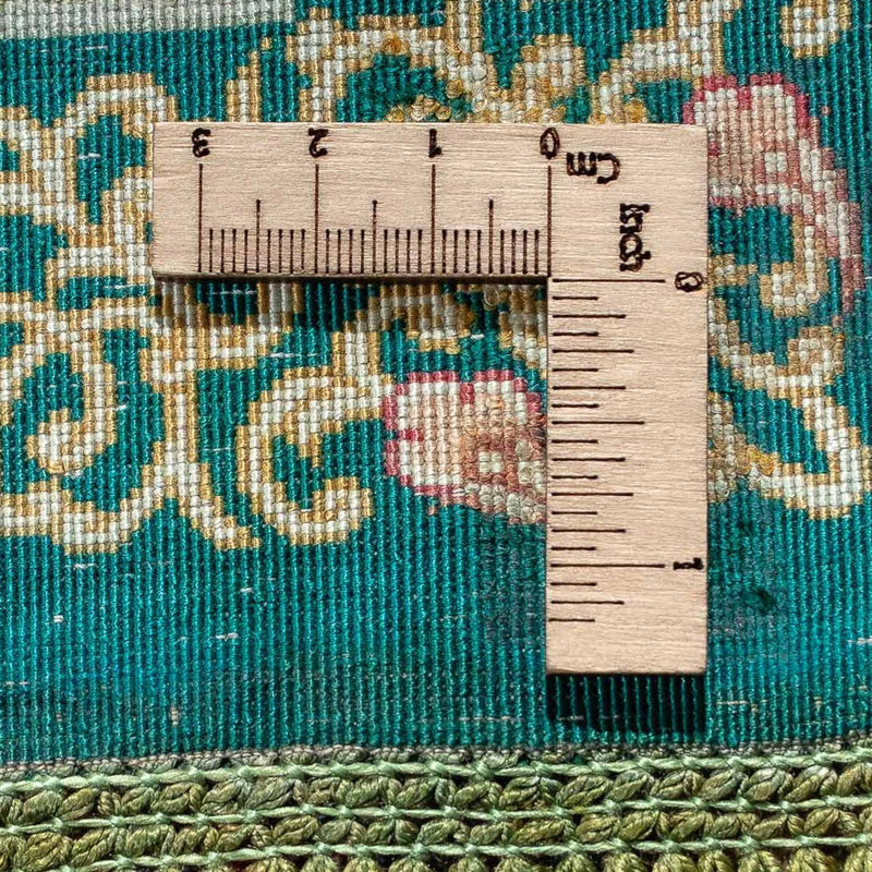 Dywan perski - Ghom - 77 x 58 cm - ciemnoniebieski