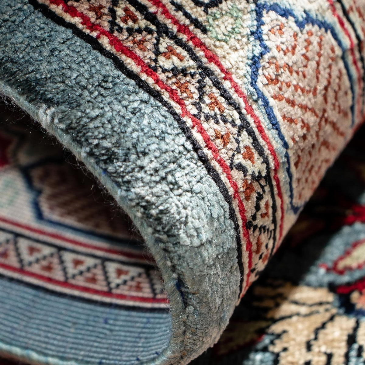 Dywan perski - Ghom - 75 x 57 cm - wielokolorowy