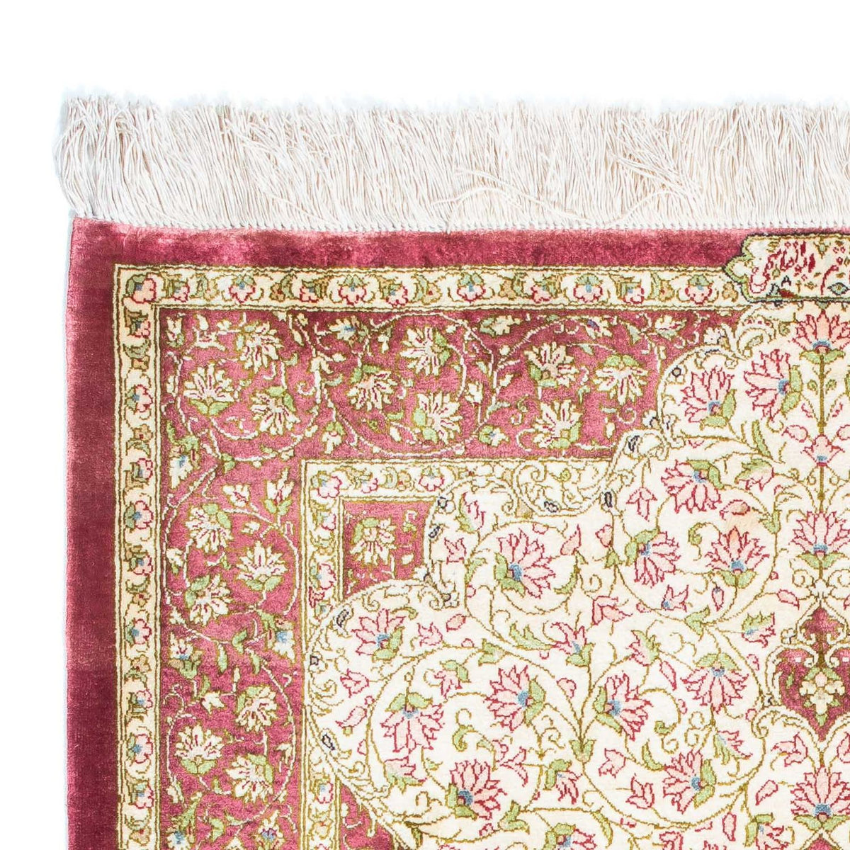 Dywan perski - Ghom - 125 x 80 cm - beżowy