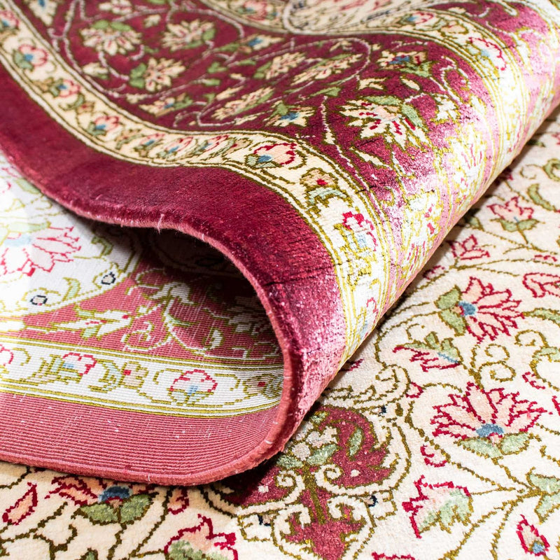 Dywan perski - Ghom - 125 x 80 cm - beżowy