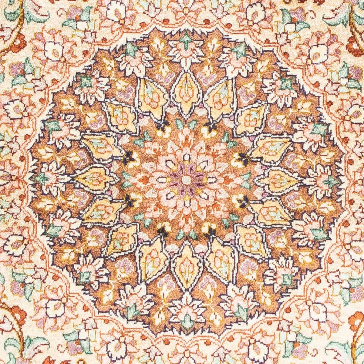 Dywan perski - Ghom - 123 x 76 cm - beżowy