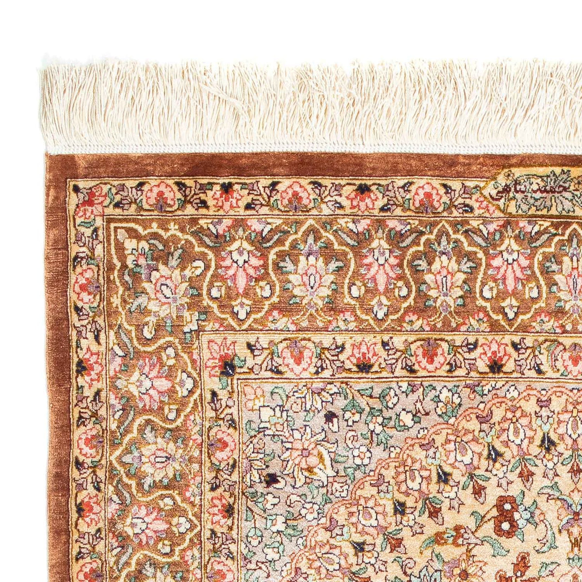 Dywan perski - Ghom - 123 x 76 cm - beżowy