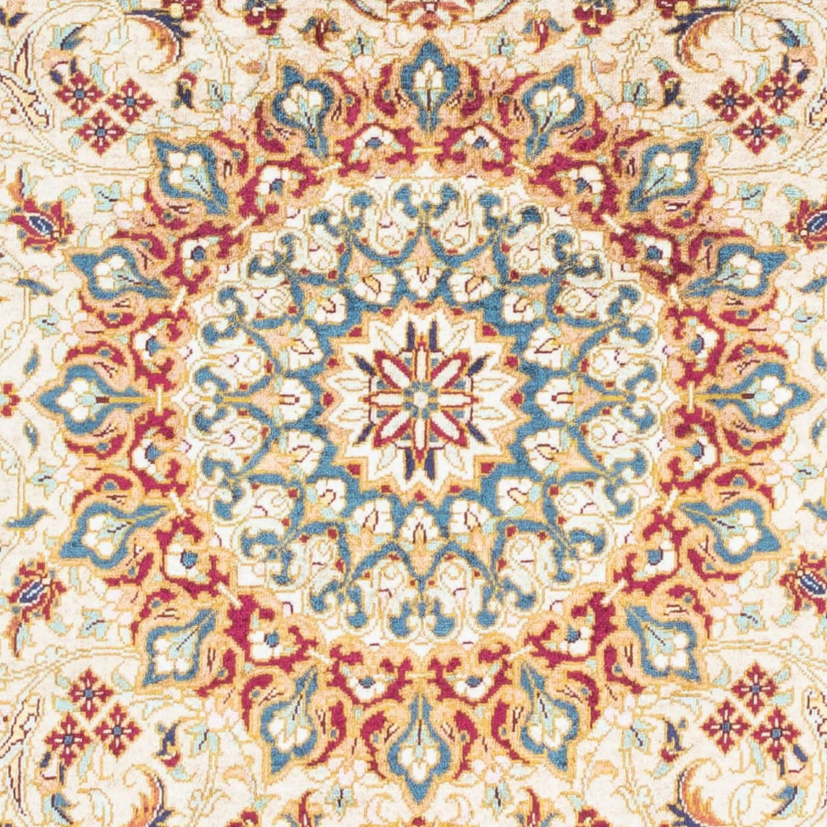 Dywan perski - Ghom - 123 x 77 cm - ciemnoniebieski