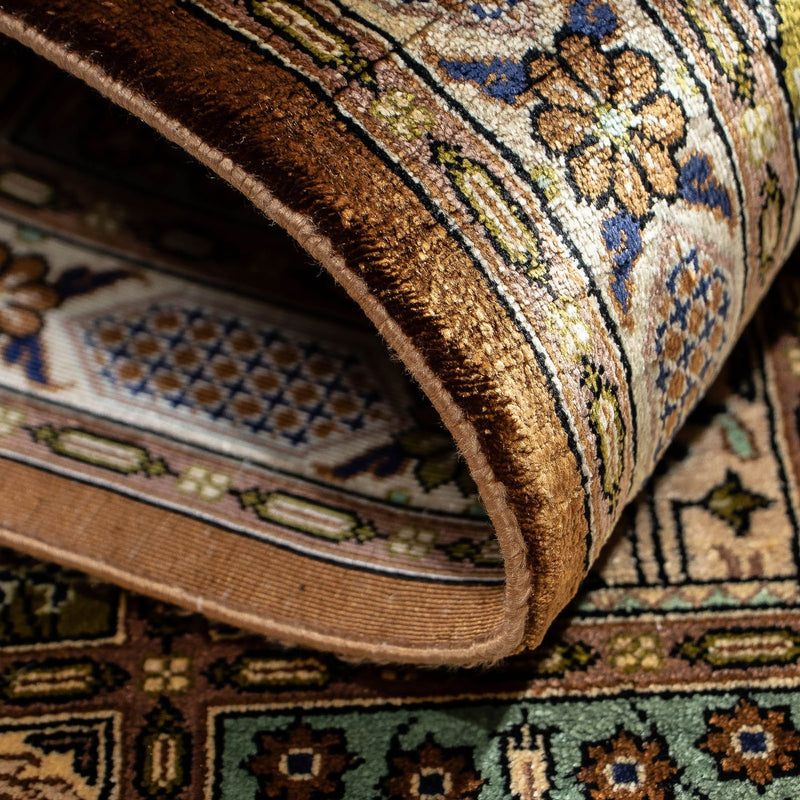 Dywan perski - Ghom - 93 x 59 cm - wielokolorowy