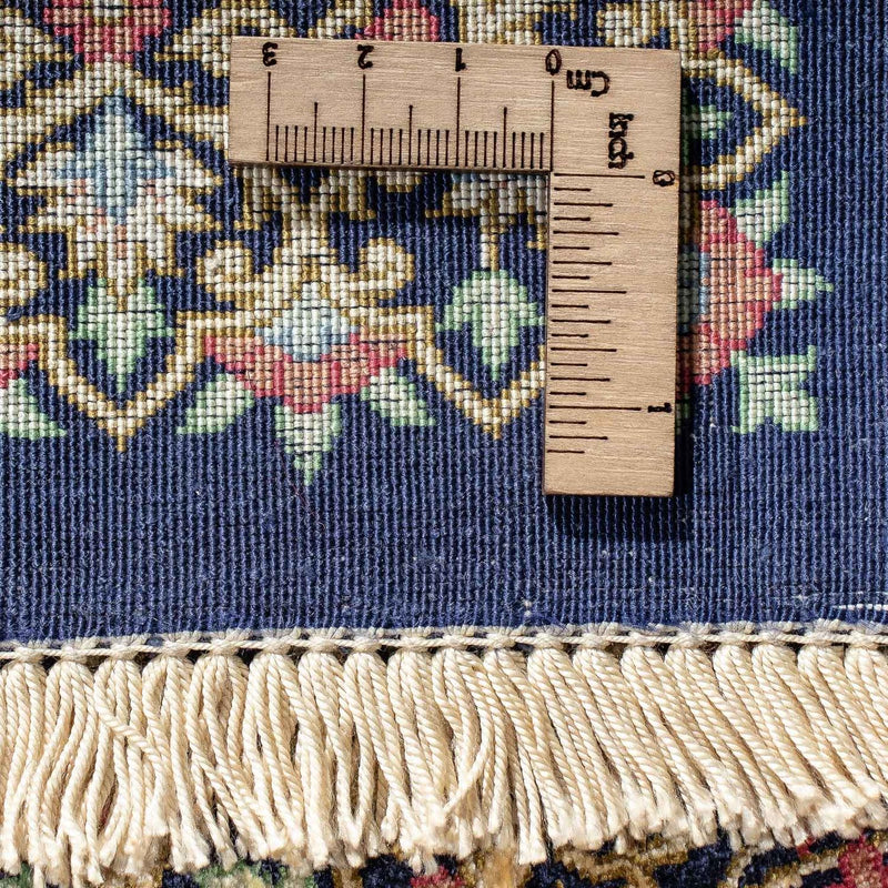 Dywan perski - Ghom - 91 x 61 cm - ciemnoniebieski