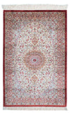 Qom Dywan 79x122cm - Dywan perski - Prostokątny / Beżowy / 79 x 122 cm Prostokątny