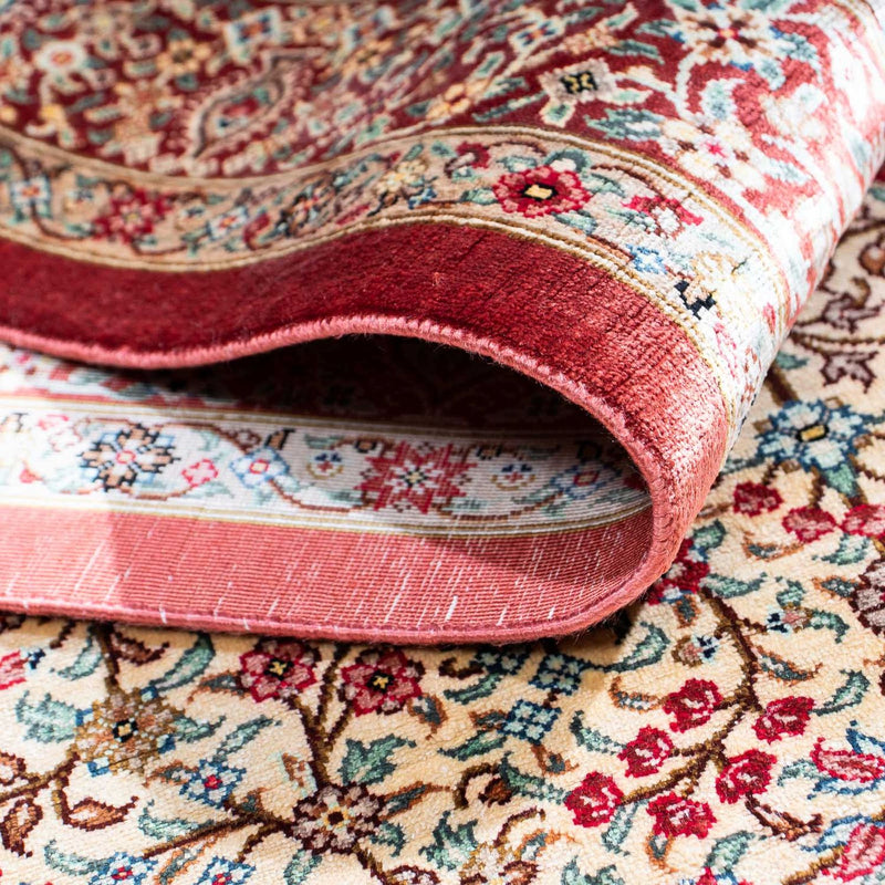 Dywan perski - Ghom - 122 x 79 cm - beżowy