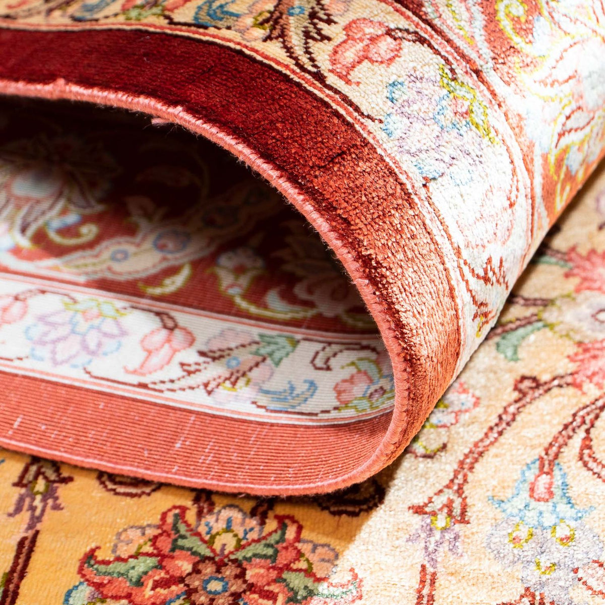 Dywan perski - Ghom - 123 x 83 cm - beżowy