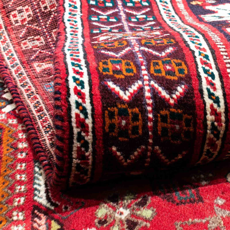 Perski dywan - Nomadyczny - 218 x 164 cm - czerwony