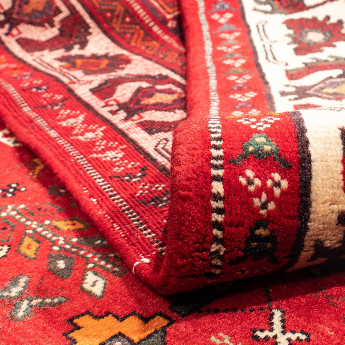 Perski dywan - Nomadyczny - 283 x 204 cm - ciemna czerwień