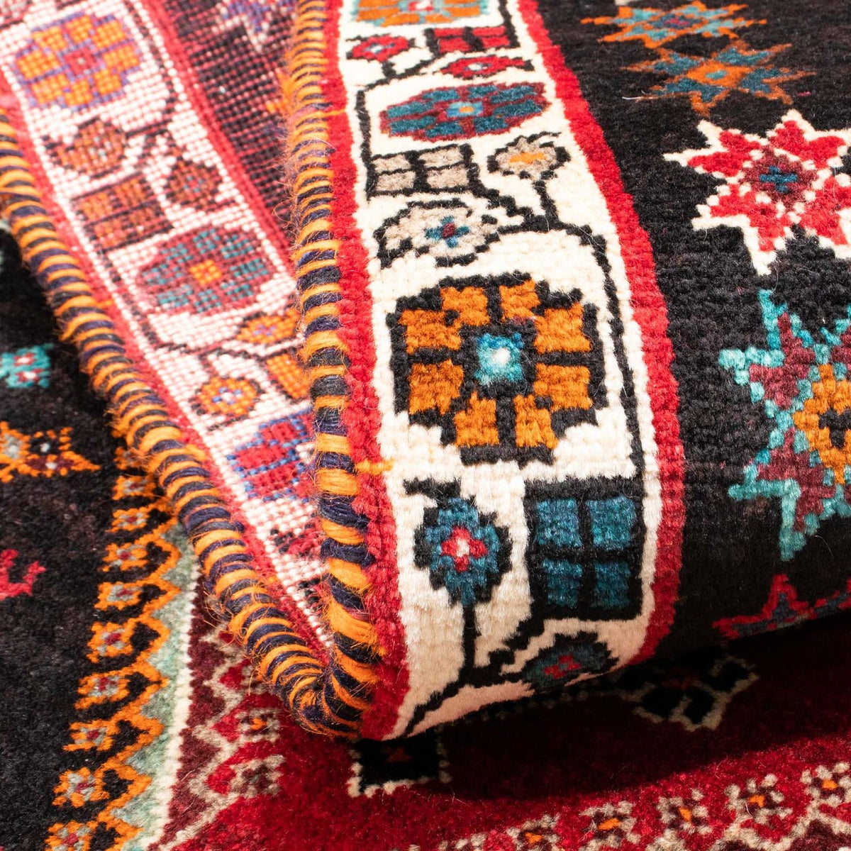 Perski dywan - Nomadyczny - 152 x 102 cm - czerwony