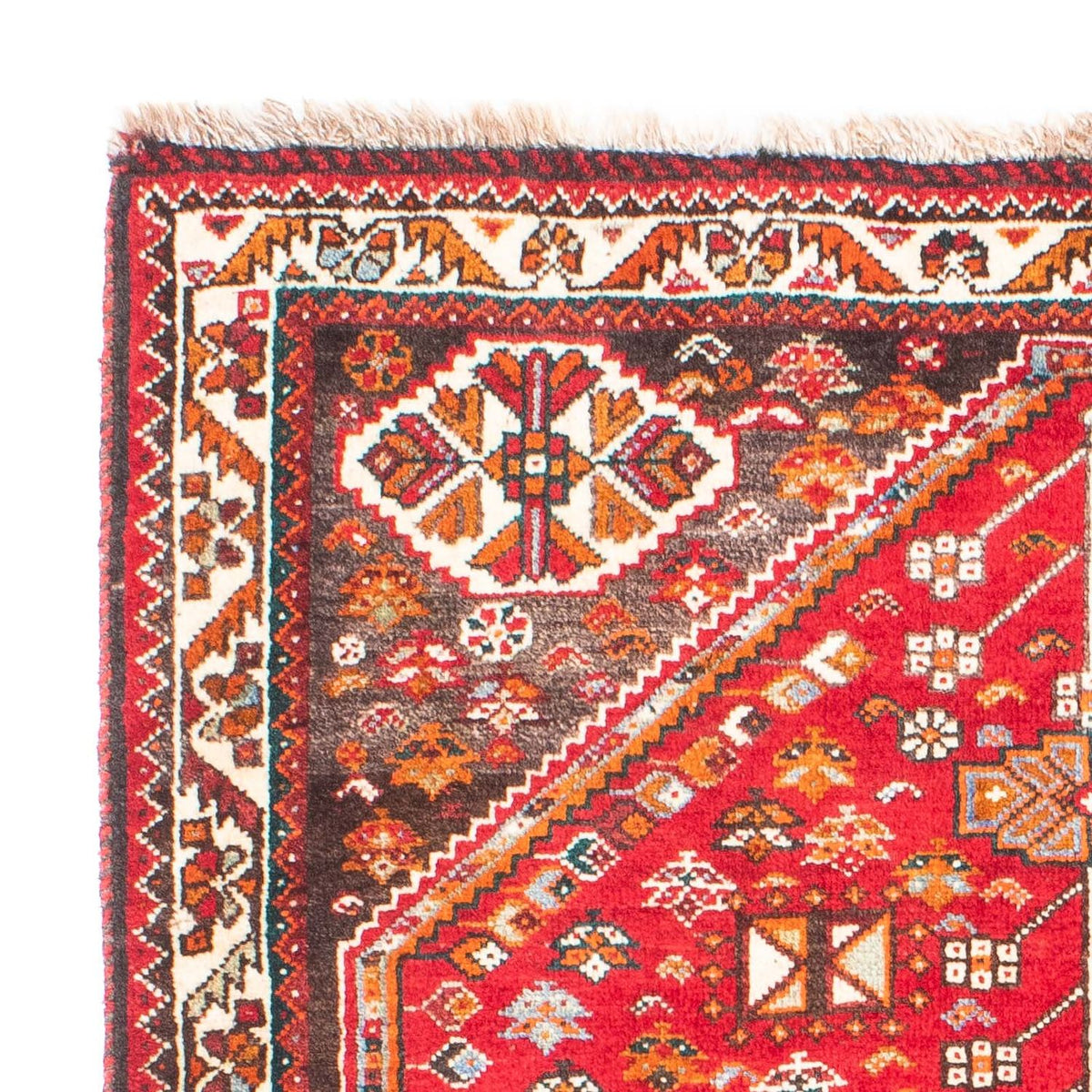 Perski dywan - Nomadyczny - 155 x 106 cm - czerwony