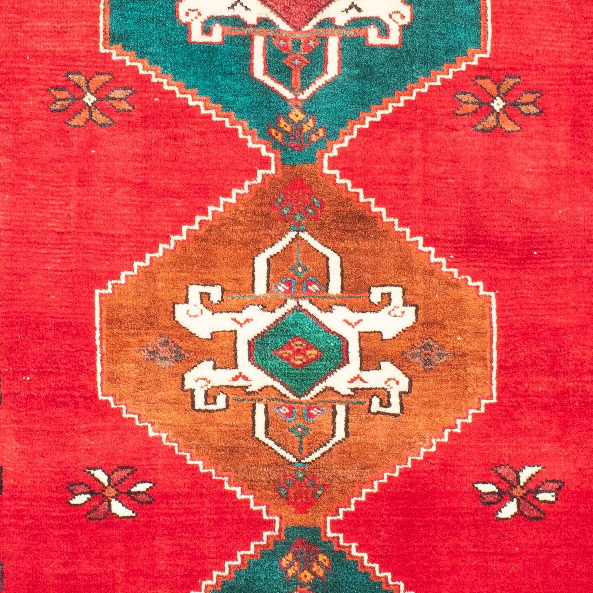 Perski dywan - Nomadyczny - 160 x 110 cm - ciemna czerwień