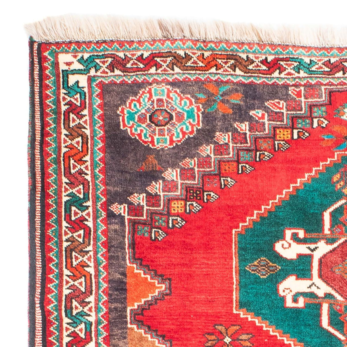 Perski dywan - Nomadyczny - 160 x 110 cm - ciemna czerwień