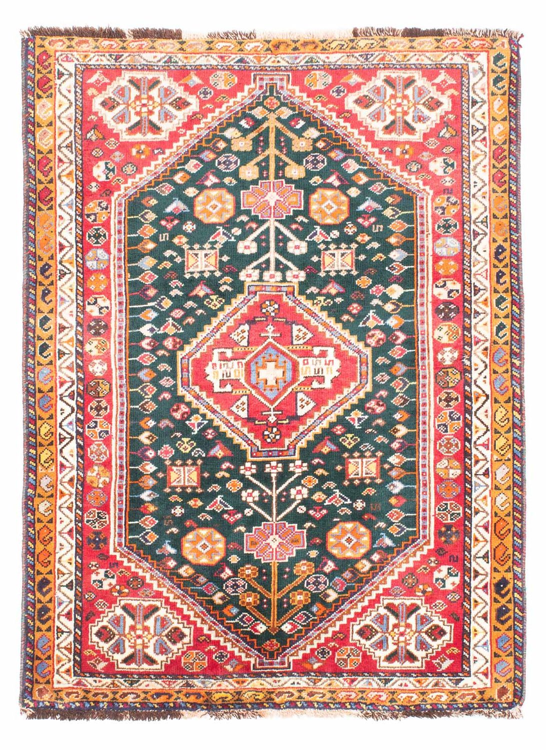 Perski dywan - Nomadyczny - 150 x 110 cm - ciemnoniebieski