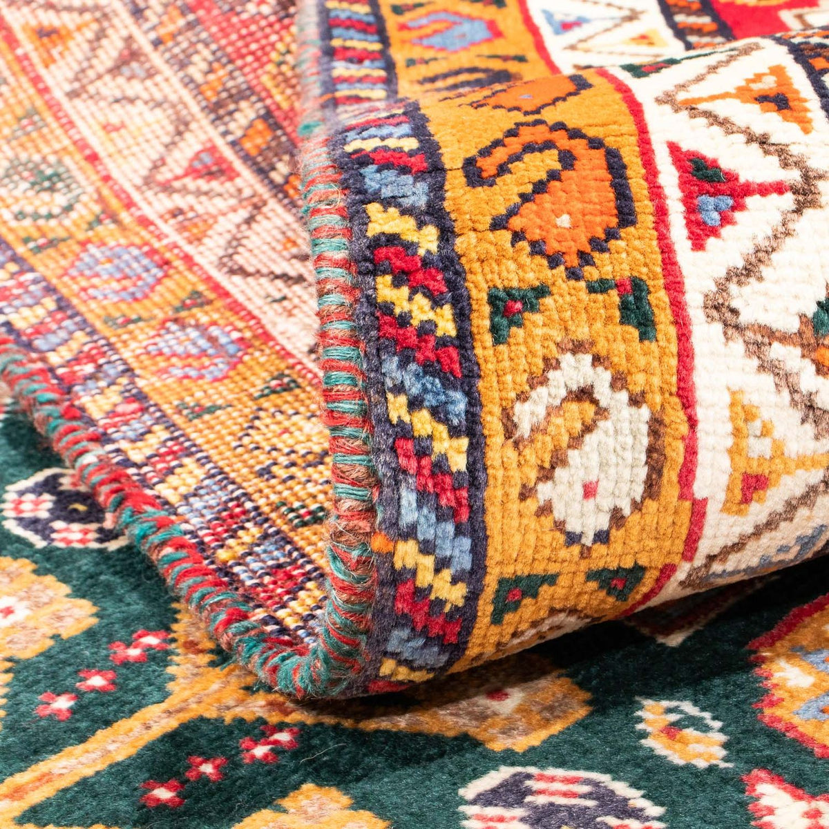 Perski dywan - Nomadyczny - 150 x 110 cm - ciemnoniebieski