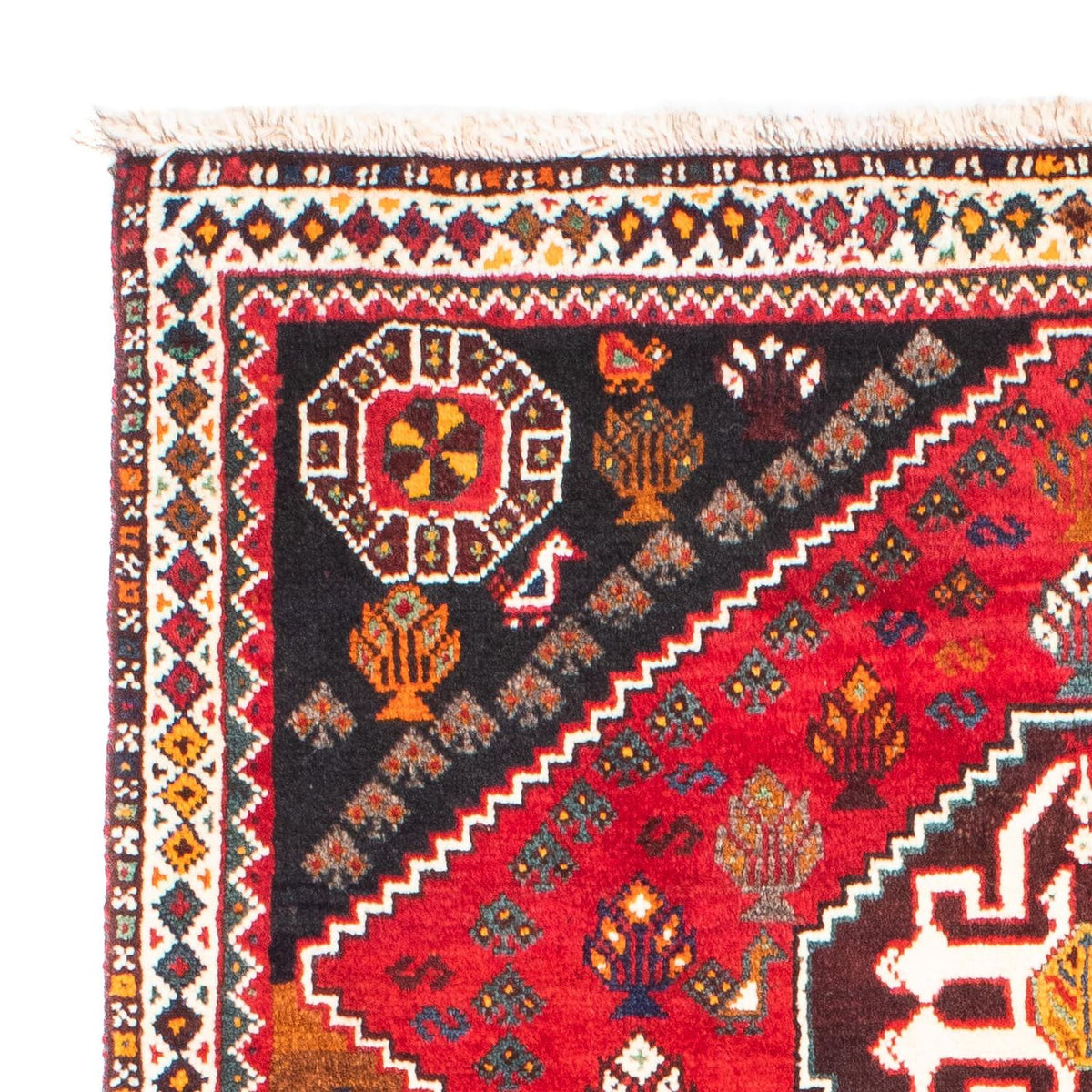 Perski dywan - Nomadyczny - 151 x 106 cm - ciemna czerwień