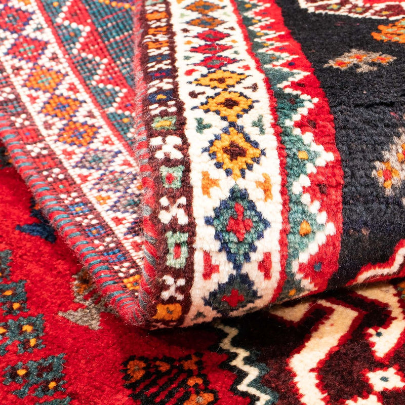 Perski dywan - Nomadyczny - 151 x 106 cm - ciemna czerwień