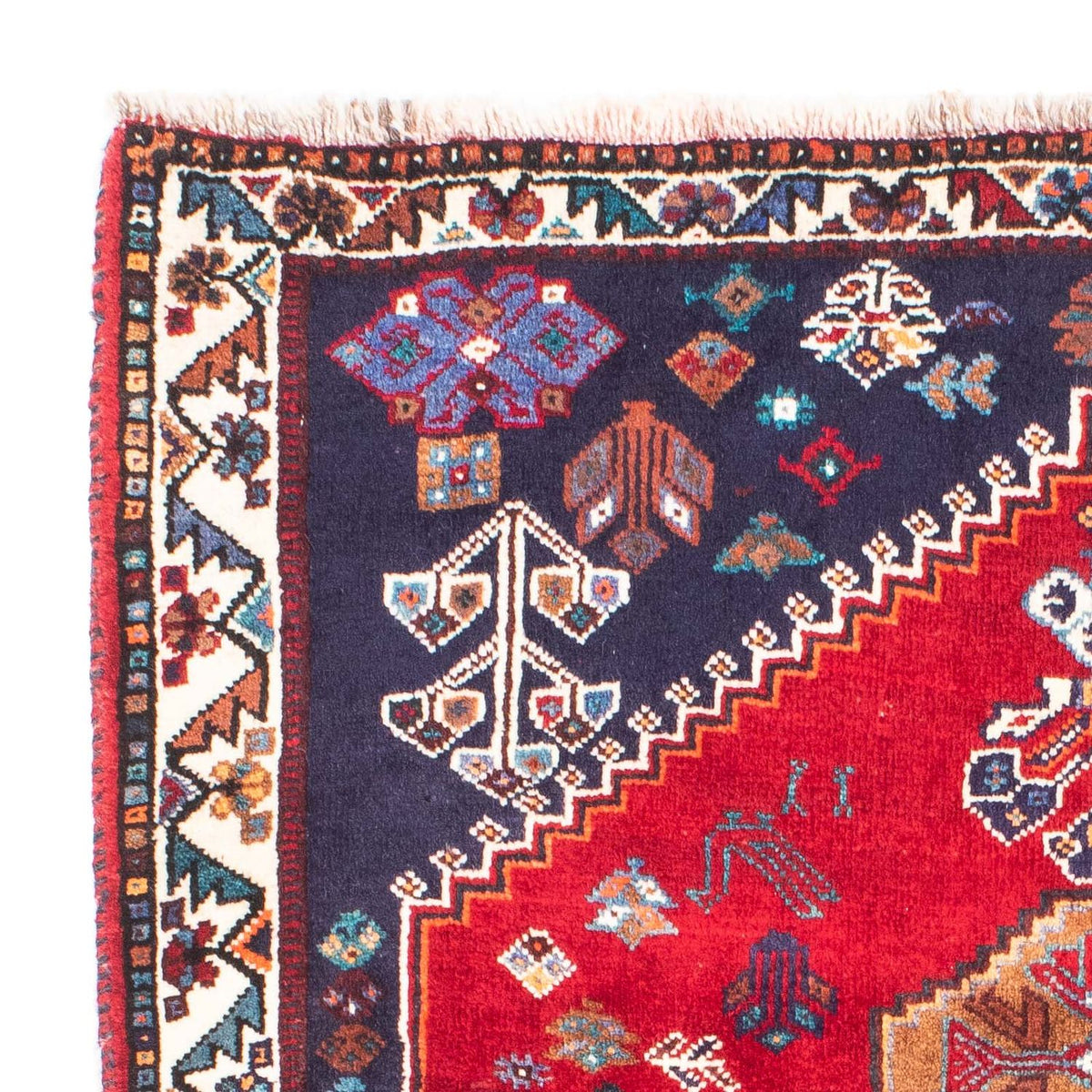 Perski dywan - Nomadyczny - 157 x 119 cm - ciemna czerwień