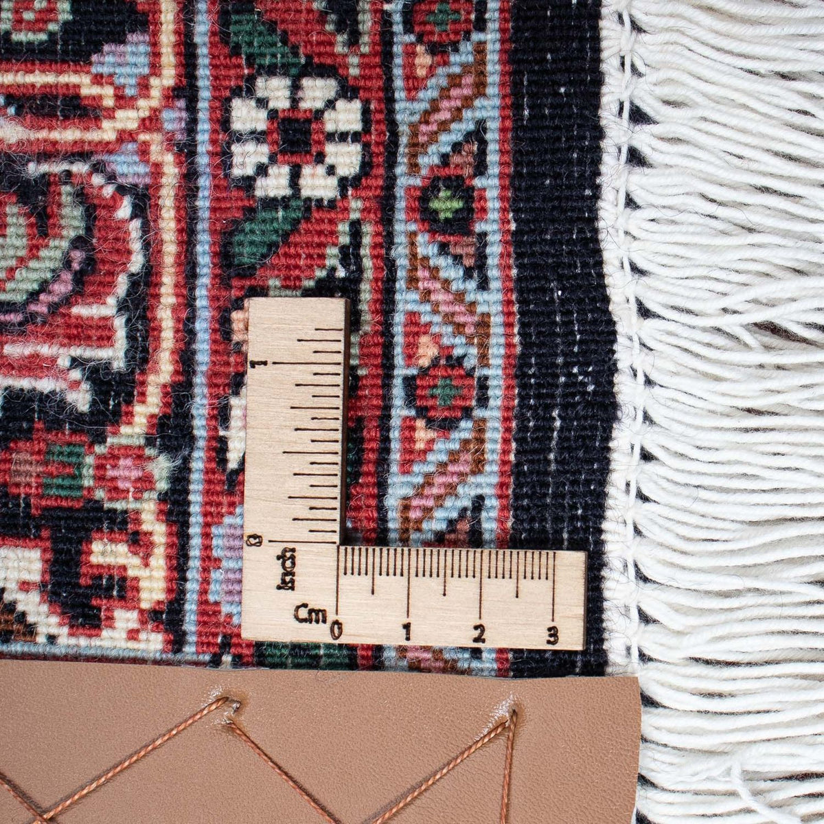 Dywan perski - Bijar - 203 x 127 cm - ciemnoniebieski