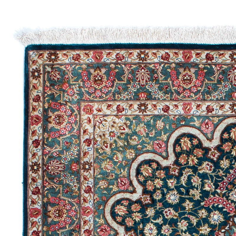 Dywan perski - Ghom - 150 x 101 cm - zielona