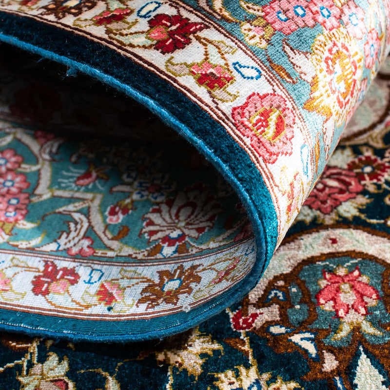 Dywan perski - Ghom - 150 x 101 cm - zielona