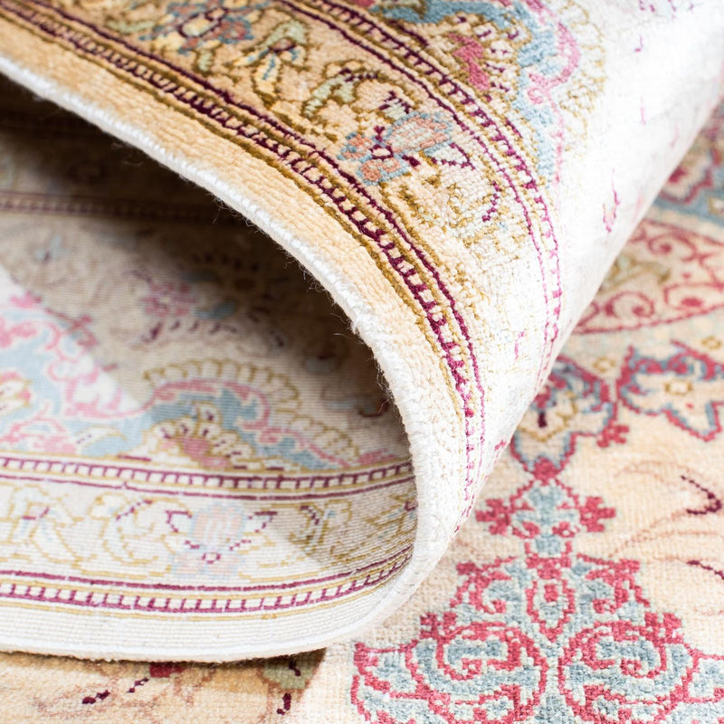 Dywan perski - Ghom - 143 x 103 cm - beżowy