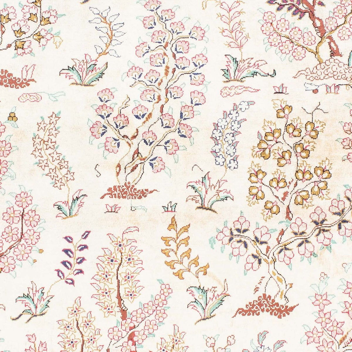 Dywan perski - Ghom - 146 x 104 cm - beżowy