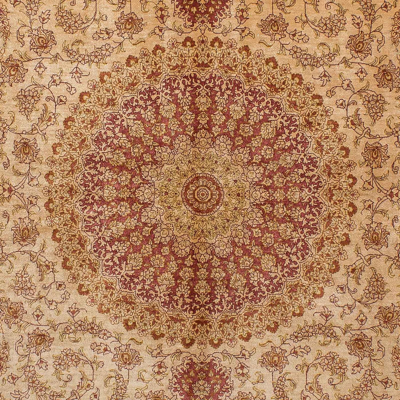 Jedwabny dywan - Ghom Silk - Premium - 237 x 154 cm - brązowy