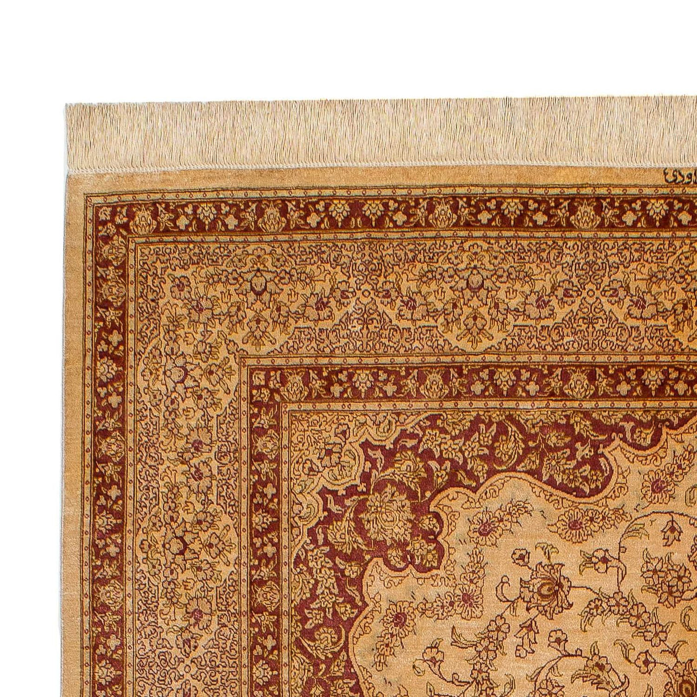 Qom jedwab Dywan 237x154cm - Dywan perski