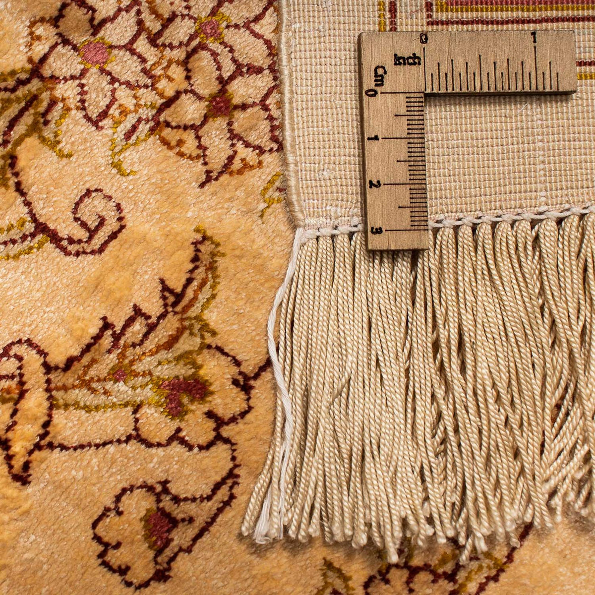 Jedwabny dywan - Ghom Silk - Premium - 237 x 154 cm - brązowy