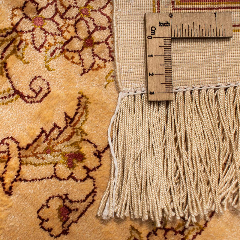 Jedwabny dywan - Ghom Silk - Premium - 237 x 154 cm - brązowy